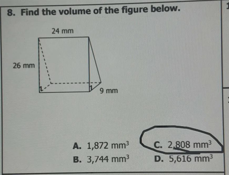 find the volume of the figure below. as you can see my teacher has already gaved the-example-1