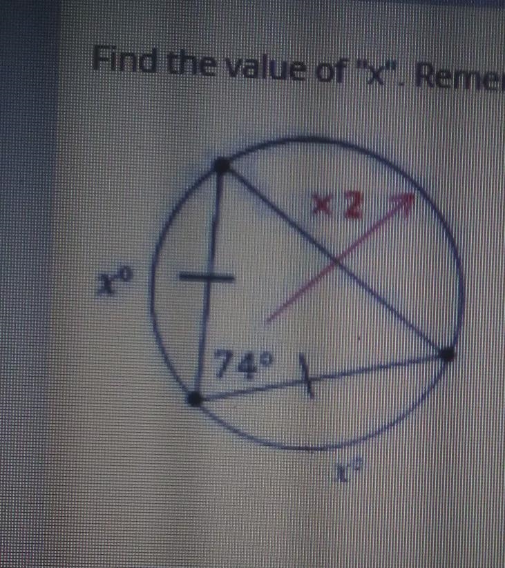 Can someone please help me find the value of X?-example-1