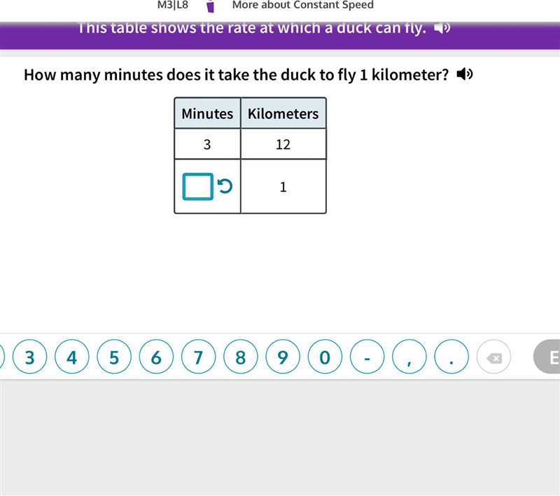 How many minutes does it take the duck to fly 1 kilometer?-example-1