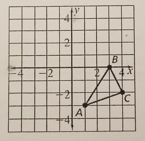 Translate triangle ABC using the rule (x -5, y + 4)-example-1