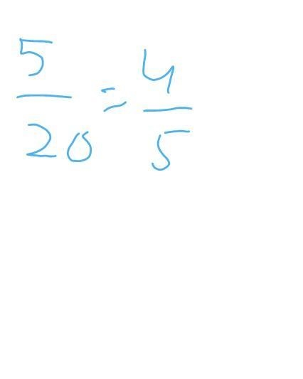 5divide by20 =4by 5​-example-1