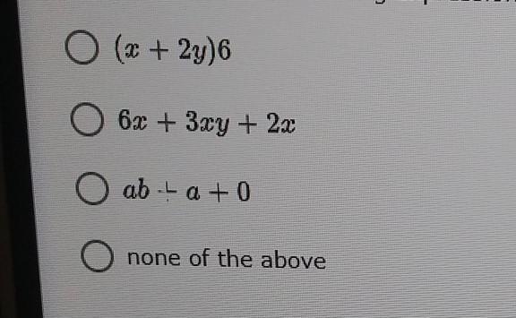 Which one of the following expressions would you use the multiplicative identity property-example-1