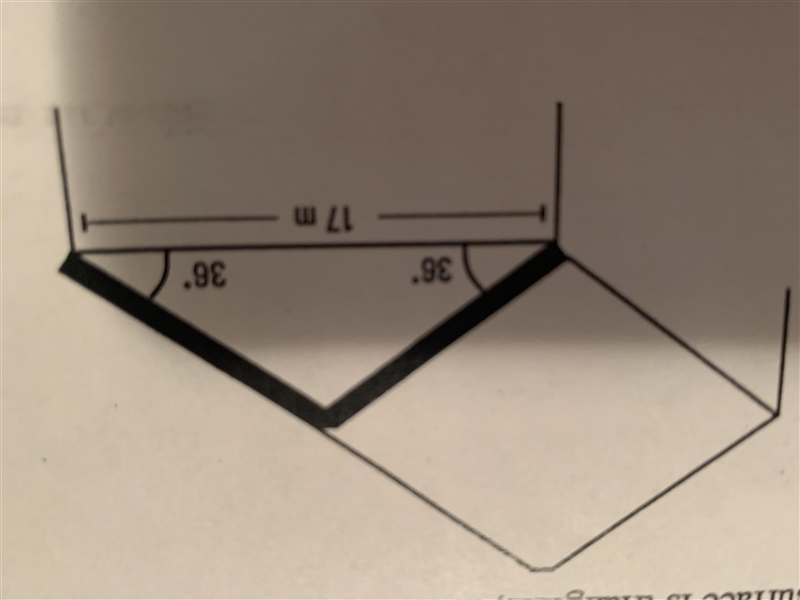 b. The triangular surface needs to be painted red. Find the area of the triangle. Explain-example-1