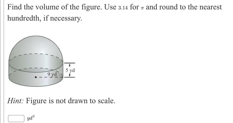 Find the volume of the figure. Use 3.14 for π and round to the nearest hundredth, if-example-1