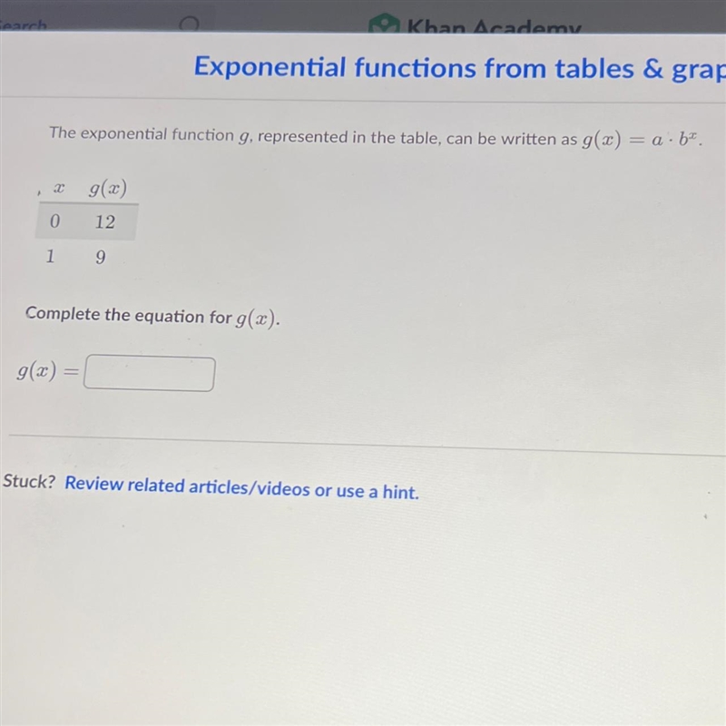 Complete the equation for g(x)-example-1