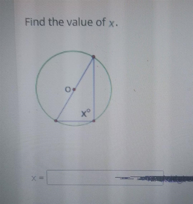 Can someone please help me find the value of X to the following?-example-1