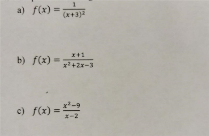 NO LINKS!! Graph the following rational functions. Please show all of the work​-example-1