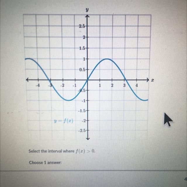 A: -2 < x < -1B: 1 < x < 2C: 4 < x < 5-example-1