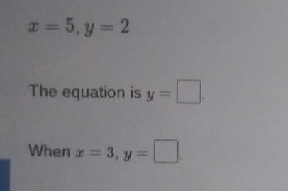 The variables x and y vary inversely. Use the given values to write an equation relating-example-1