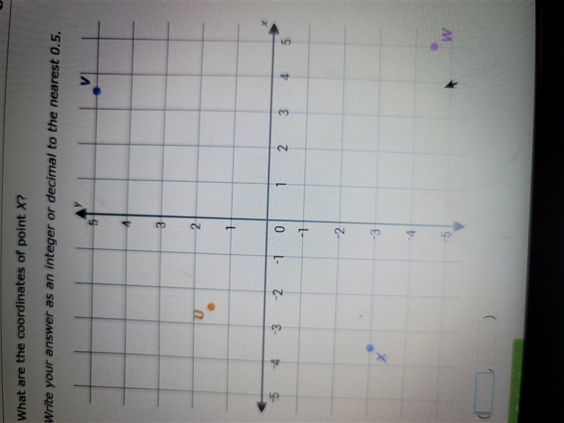 What are coordinates of point X-example-1