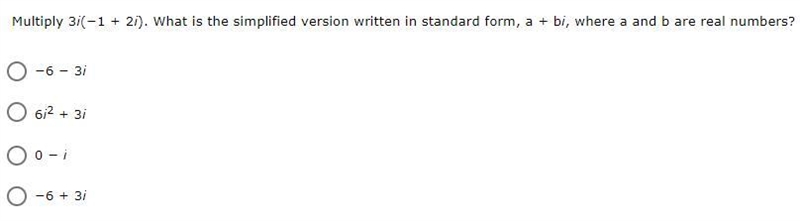 What is the simplified version written in standard form, a + bi, where a and b are-example-1