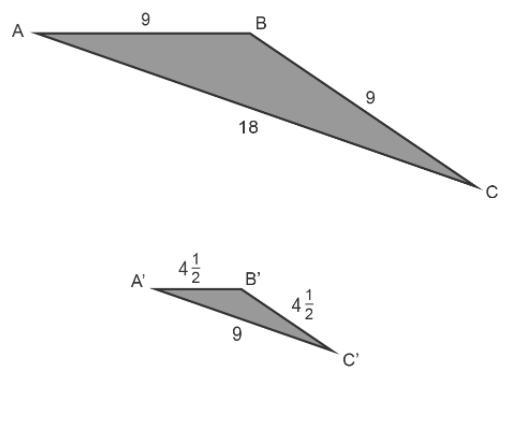 ​Triangle A′B′C′​ is a dilation of ​triangle ABC​ . What is the scale factor? Enter-example-1