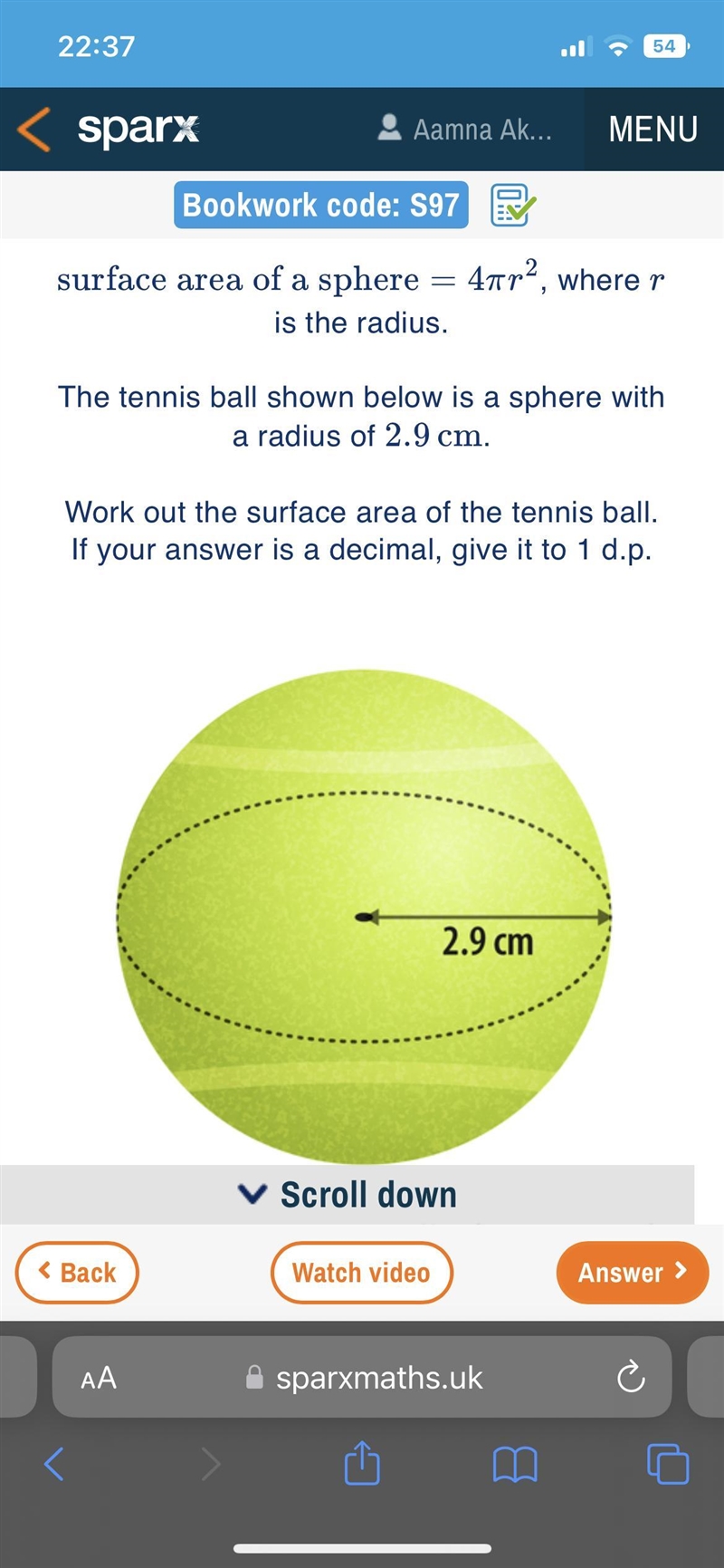 Surface area of a sphere-example-1