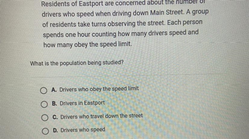 Residents of Eastport are concerned about the number ofdrivers who speed when driving-example-1