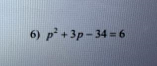 Solve the equation with the quadratic formula Question 6 ?!-example-1