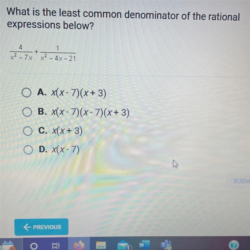 What is the least common denominator of the rationalexpressions below?-example-1