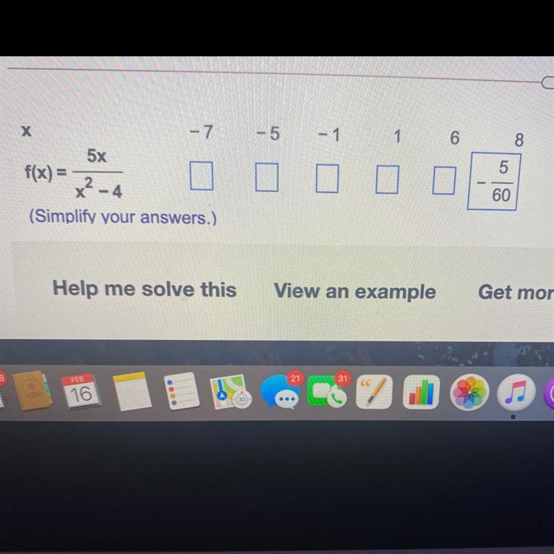 Plot points between and beyond each X intercept and vertical asymptote find the value-example-1