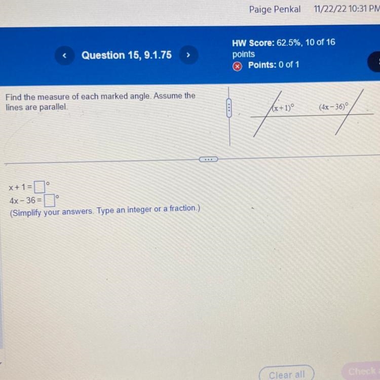 PLEASE HELP find the measure of each marked angle-example-1