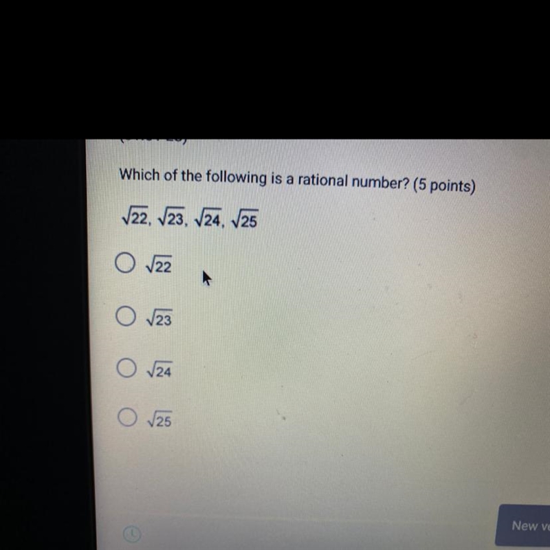 Which of the following is a rational number-example-1