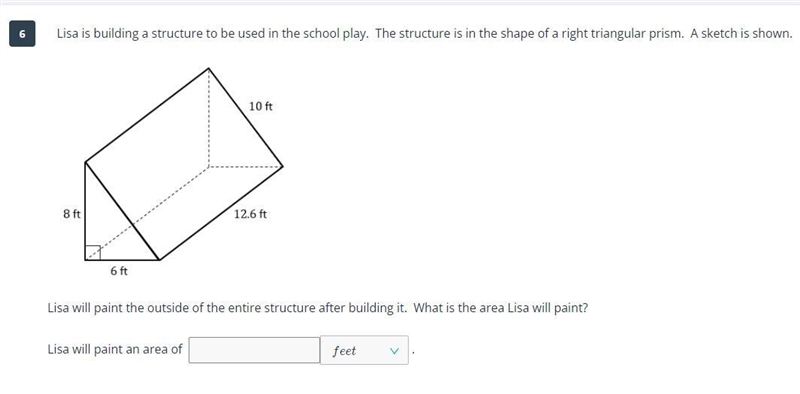 Lisa is building a structure to be used in the school play. The structure is in the-example-1