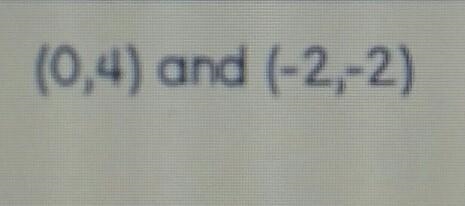 Write the linear equation from the points below using y=mx+b-example-1