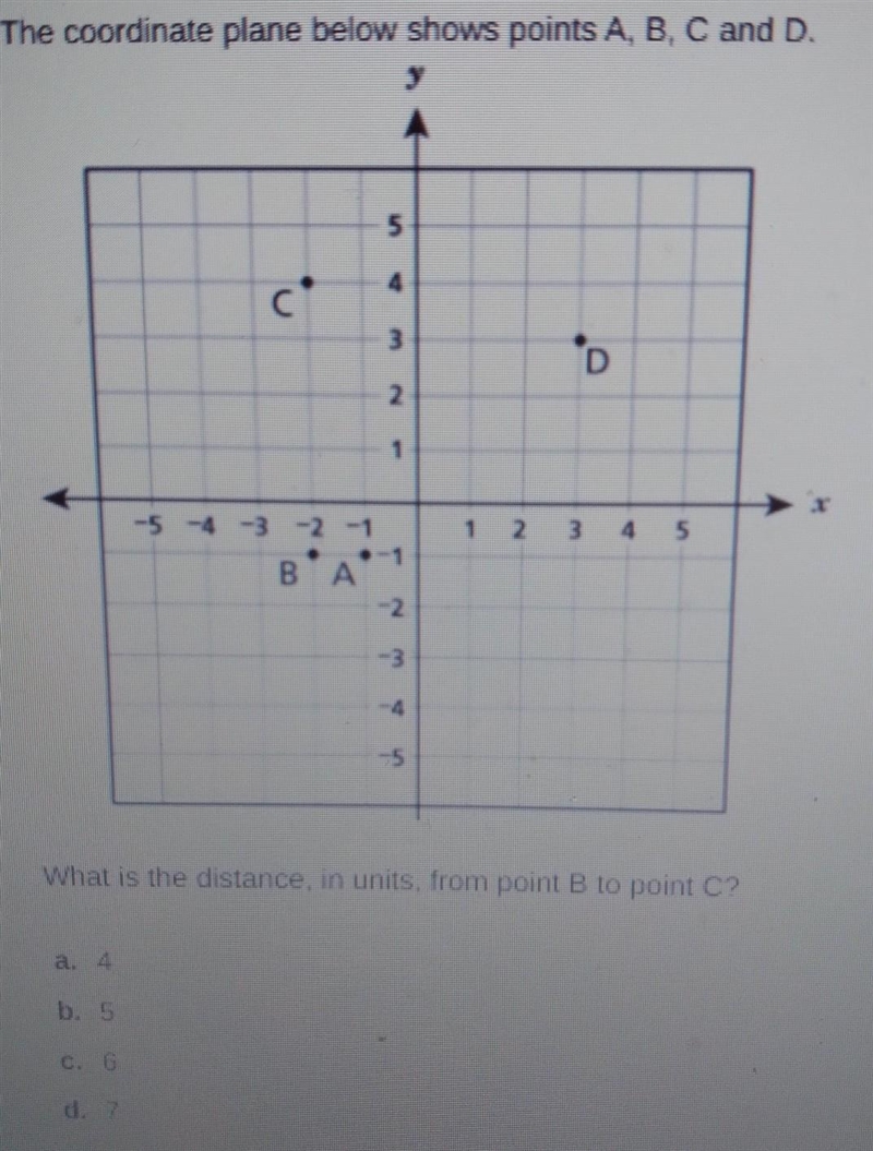 10. The coordinate plane below shows points A, B, C and D. C c' 3 2 1 1 2 15 2 3 What-example-1