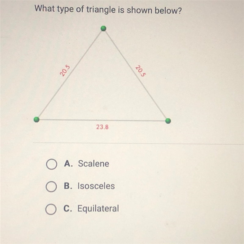 What type of triangle is shown below?Just need a simple answer thank you!-example-1