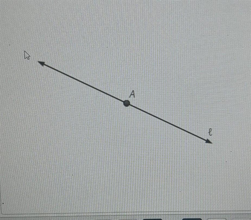 construct a line that is perpendicular to the given line that passes through point-example-1