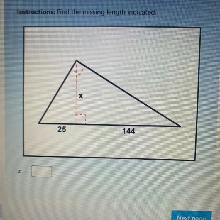 Find the missing length indicated-example-1