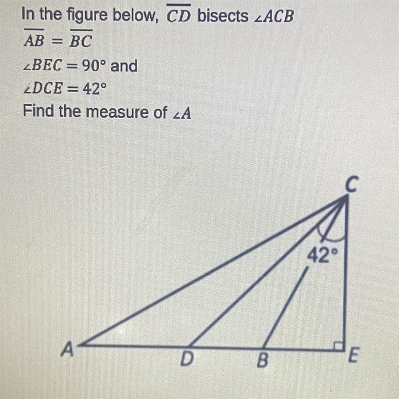 What is the measure of a?-example-1