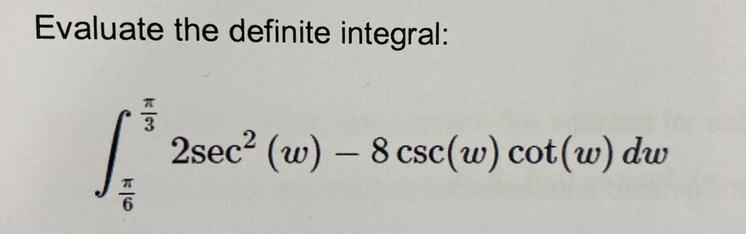 See attached image for problem (evaluate the definite integral)-example-1