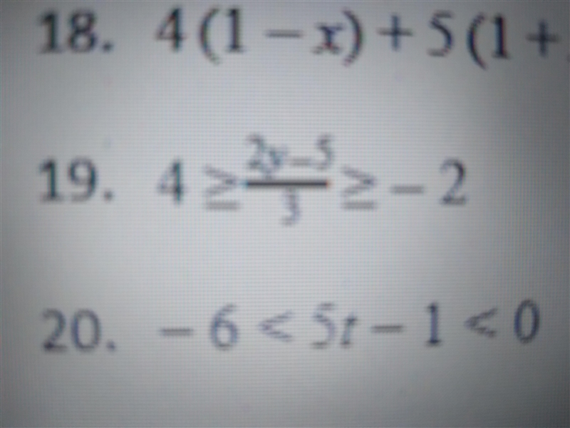 4 \geqslant (2y - 5)/(3) \geqslant - 2solve the inequality-example-1