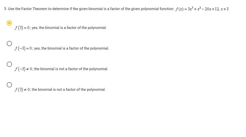 Use the Factor Theorem to find all real zeros for the given polynomial function. One-example-1