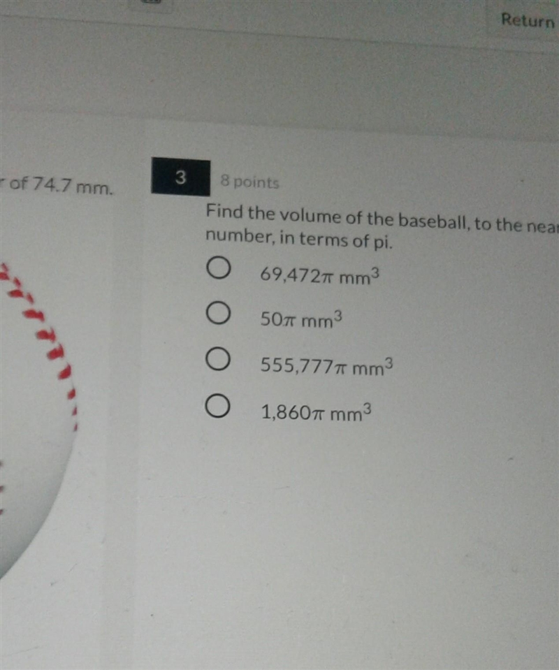 What is the volume of the beaseball round to the nearest whole number-example-1