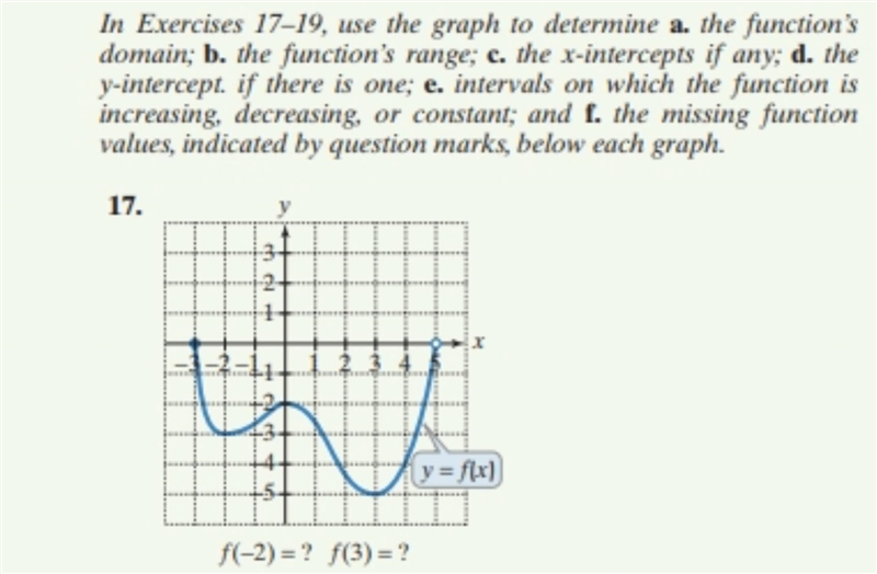 How do you do this problem? I think I have the domain and range part: D: (-3,5] R-example-1