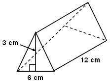 Identify the following solids. Then find the volume my answer was wrong Solid: Triangular-example-1