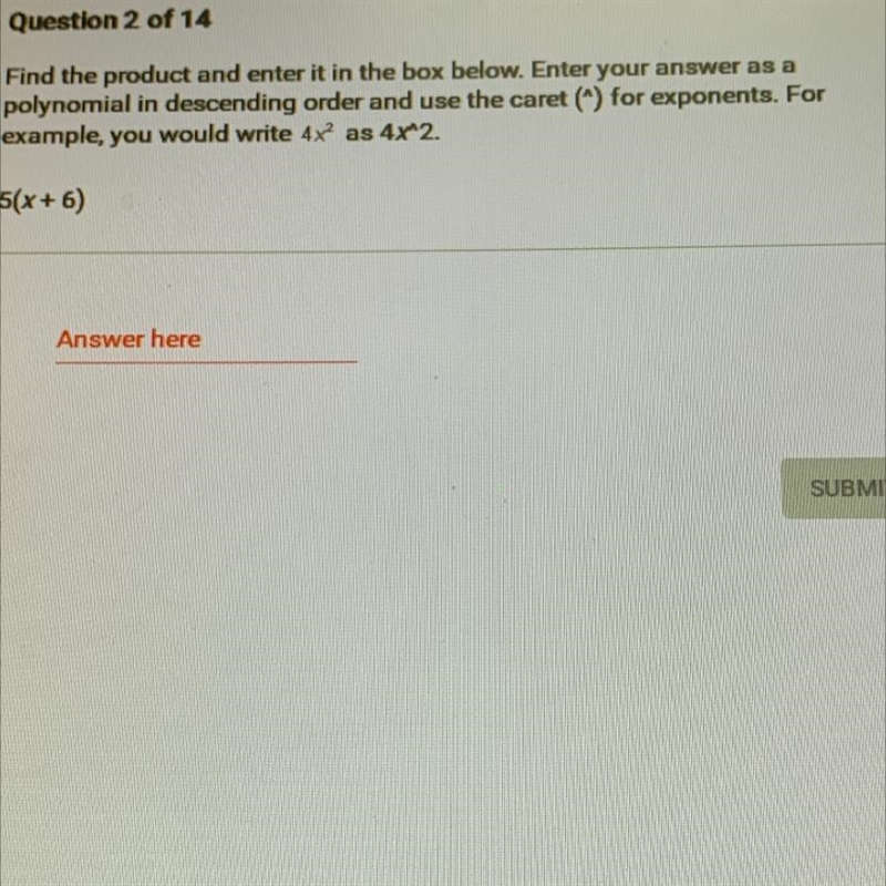 Find the product and enter it in the box below. Enter your answer as apolynomial in-example-1