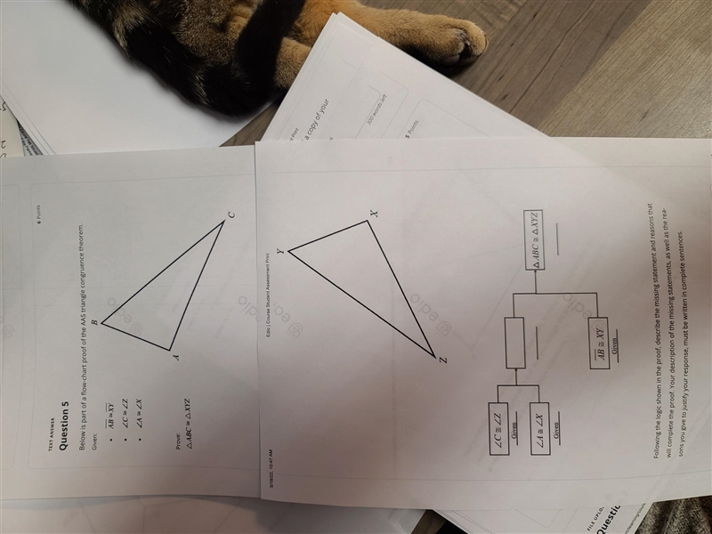 Please help me describe the missing statements and reasons to show proof in sentence-example-1