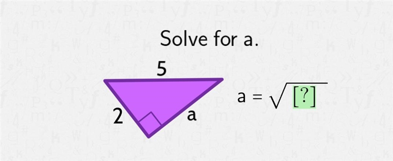 Pythagorean Theorem with an Unknown Leg .-example-1