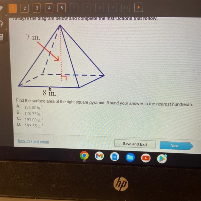 Surface Area of the pyramid-example-1