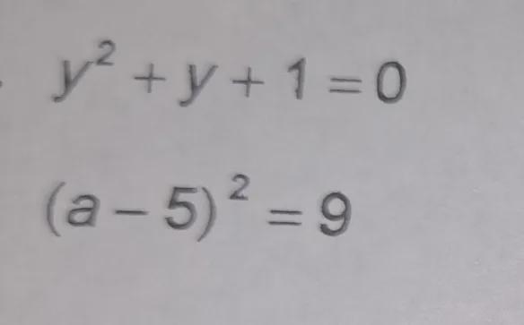 -Quadratic Equations-Choose the simplest method for solving each equation. a. Completing-example-1