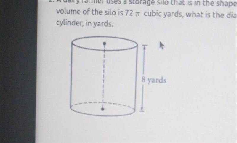 a Dairy Farmer uses a storage Silo that is the shape of a right cylinder below if-example-1