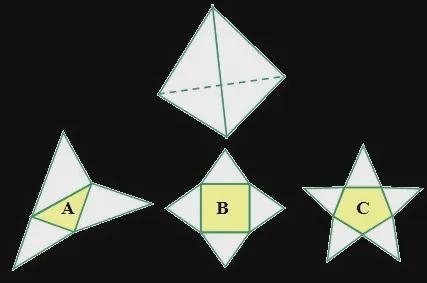 Which net matches the given figure? State the letter of the correct answer.-example-1