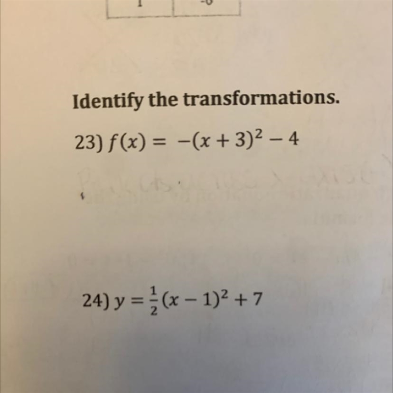 I don’t understand how to identify quadratic transformations. Can I have so help please-example-1