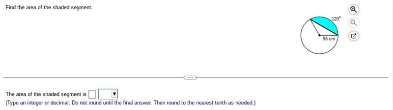 Please help! Area of part of a circle!!!-example-1