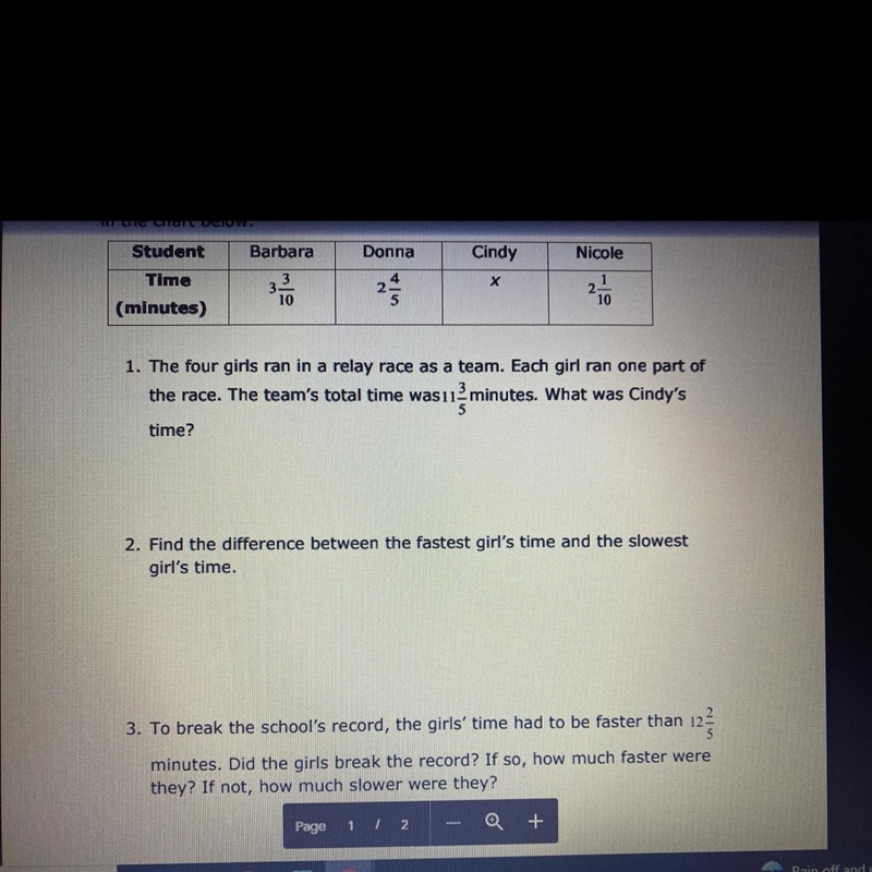 No using decimals . I just need you to answer 2 and 3 and use a long explanation and-example-1