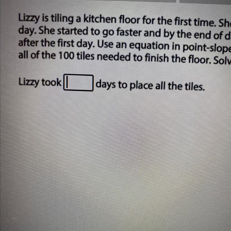 Lizzy is tiling a kitchen floor for the first time. She had a tough time at first-example-1