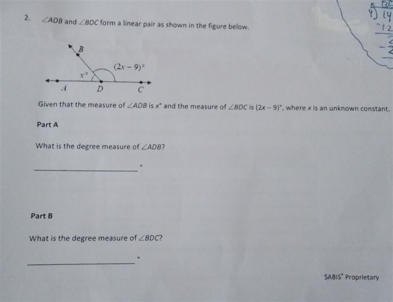 Part A and B answer snd explaintion please ​-example-1