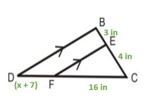 In the image to the right, DB∥EF. Find the value of x and then find the length of-example-1