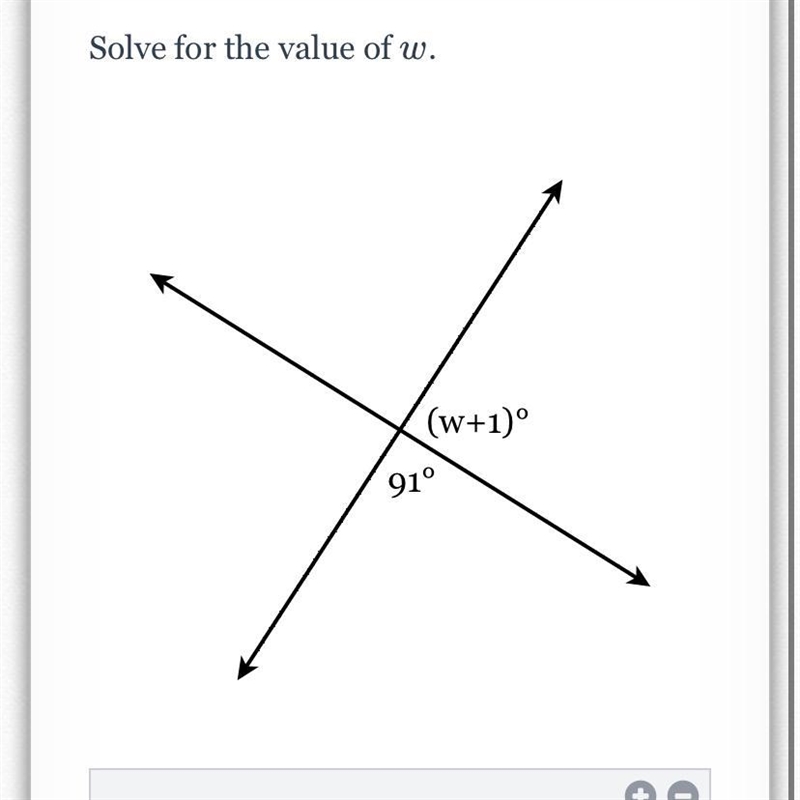 Solve the value of w-example-1